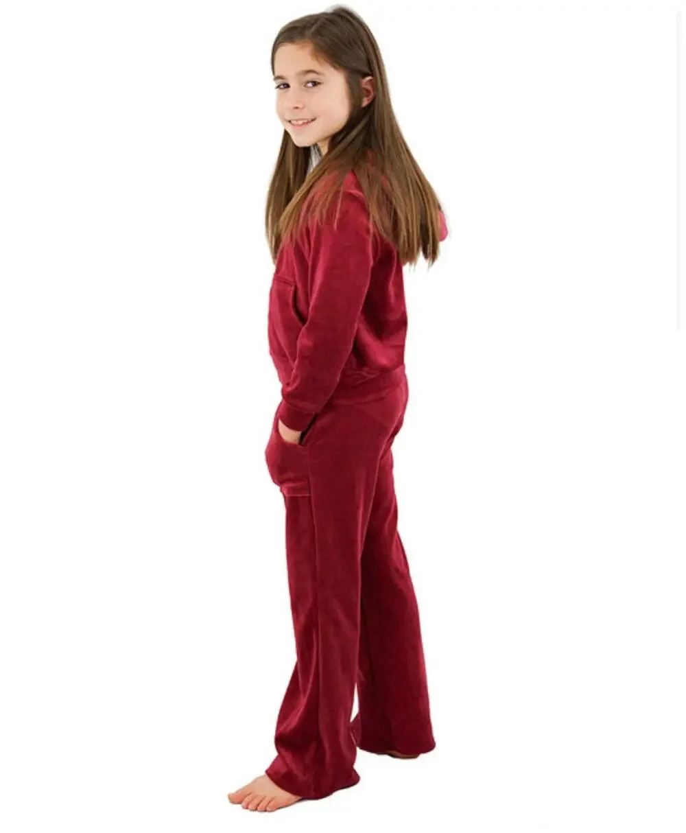 NWT❤️JUICY COUTURE Girl's Foil Print Velour Zip Up Hoodie and legging sets szXL
